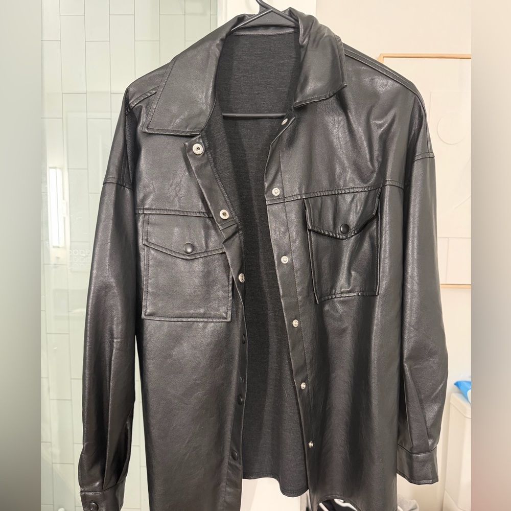 Woman’s Black Leather Jacket